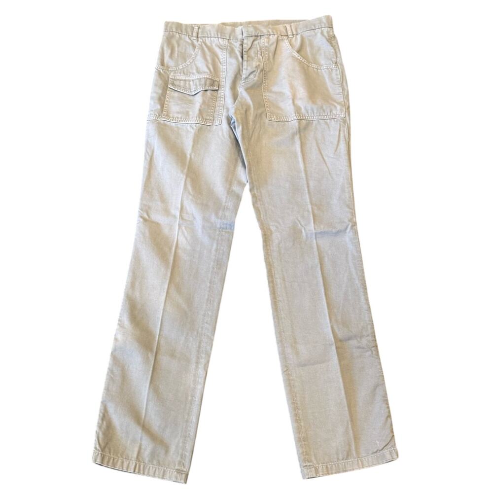 Band of Outsiders Mens Pants Grey Multipocket Button Fly Retro Size 35x32